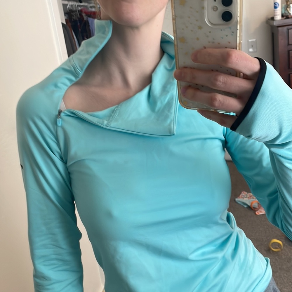 Nike Pro Pullover Bright Turquoise - image 3